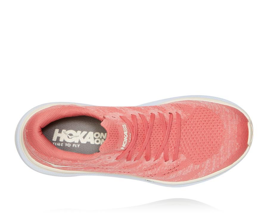 Hoka One One Vandresko Dame - Cavu 3 - Orange/Hvide - 519270FIK